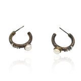 PEARL HOOP EARRINGS