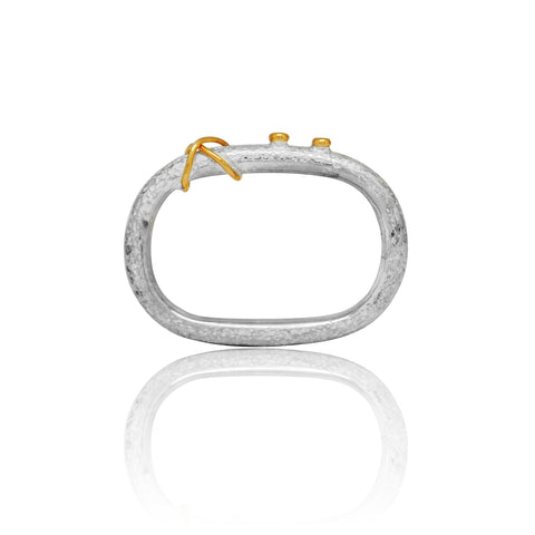 X INTERTWINED DOUBLE RING